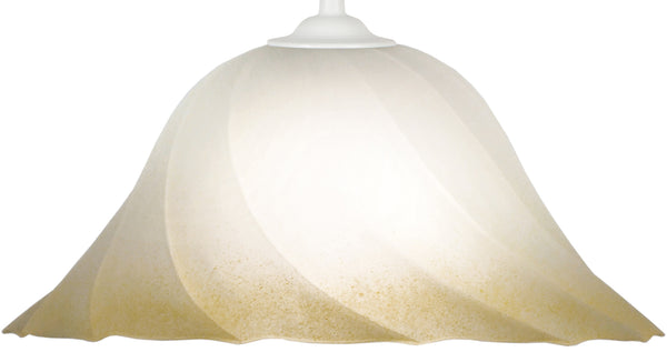 Suspension TOSEL SPIRAL,verre , H100xD29xP29  cm.