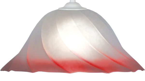 Suspension TOSEL SPIRAL,verre , H100xD29xP29  cm.
