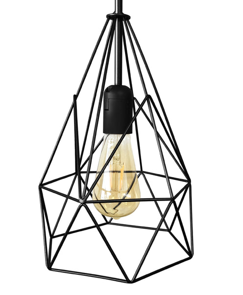 Suspension TOSEL PYRAMIDAL,métal H96xD20xP20  cm.