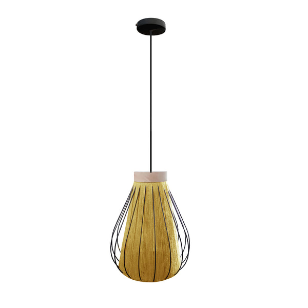 Suspension TOSEL ZITA,métal, ficelle H100xD28xP28  cm.
