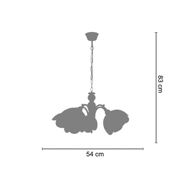 <transcy>Candeeiro de Teto ACTUELLE  46cm - 5 Luz - SKU 20965</transcy>