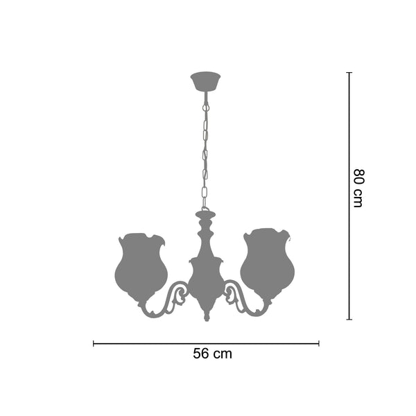<transcy>Candeeiro de Teto ACTUELLE  46cm - 5 Luz - SKU 20965</transcy>