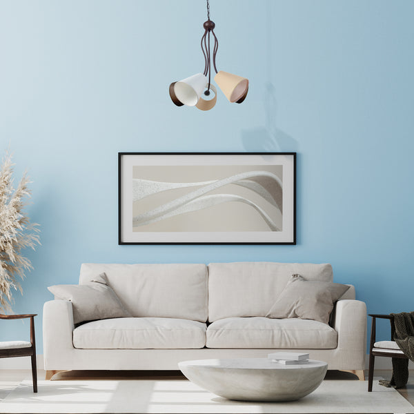 Lustre TOSEL NICE,métal, tissu H90xD63xP63  cm.