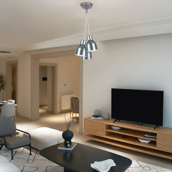 Lustre TOSEL CARLSON,métal , H100xD30xP30  cm.