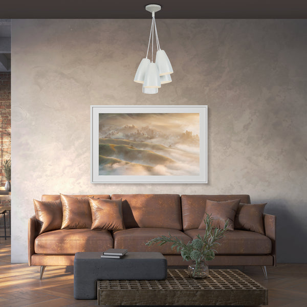 Lustre TOSEL LARSEN,métal, H100xD40xP40  cm.