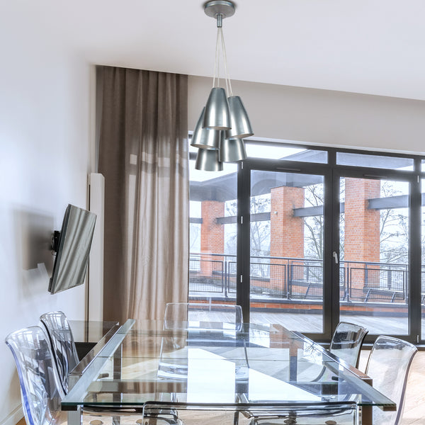 Lustre TOSEL LARSEN,métal, H100xD40xP40  cm.