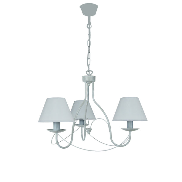 Lustre TOSEL PROVENÇALE, métal, tissu H80xD62xP62  cm.