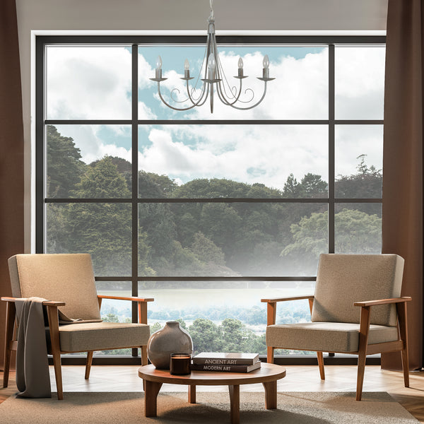 <tc>Candeeiro de Teto CÔTE D'IVOIRE  60cm - 5 Luz </tc>