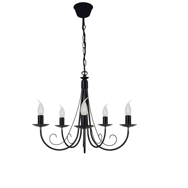 <transcy>Candeeiro de Teto CÔTE D'IVOIRE  70cm - 5 Luzes </transcy>