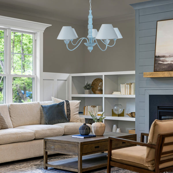 Lustre TOSEL MENTON,bois, tissu H90xD84xP84  cm.