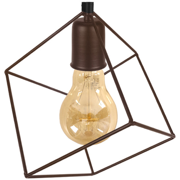 Lustre TOSEL SQUARE,métal, H80xD25xP80  cm.