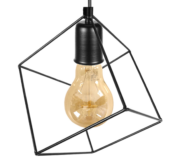 Lustre TOSEL SQUARE,métal, H80xD25xP80  cm.