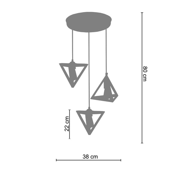 <transcy>Candeeiro de Teto ACTUELLE  46cm - 5 Luz - SKU 20965</transcy>
