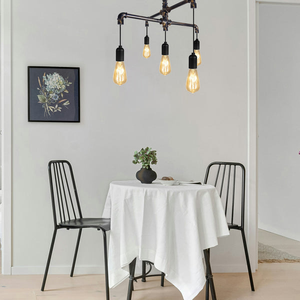 Lustre TOSEL HYDRAULIK L,métal  H50xD5xP95  cm.