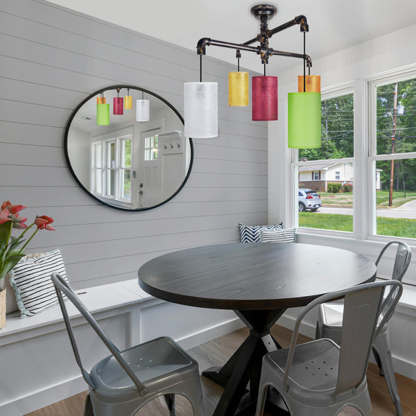 Lustre TOSEL HYDRAULIK L,métal, H50xD100xP100  cm.