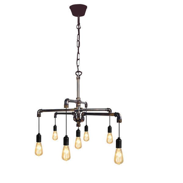 Lustre TOSEL HYDRAULIK L,métal H50xD105xP105  cm.