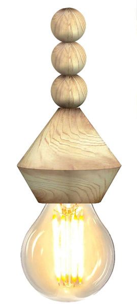 Lustre TOSEL BOULIER,bois , H70xD32xP32  cm.