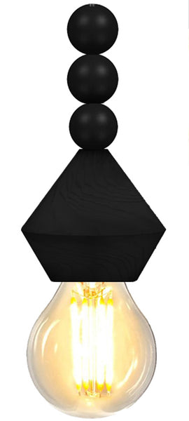 Lustre TOSEL BOULIER,bois , H70xD32xP32  cm.