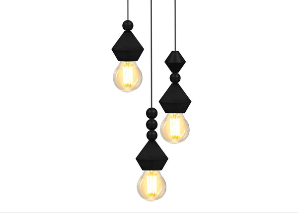 Lustre TOSEL BOULIER,bois , H70xD32xP32  cm.