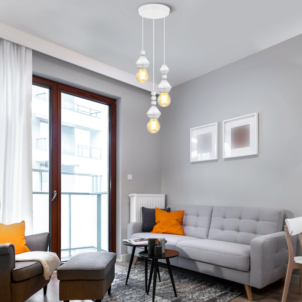 Lustre TOSEL BOULIER,bois , H70xD32xP32  cm.