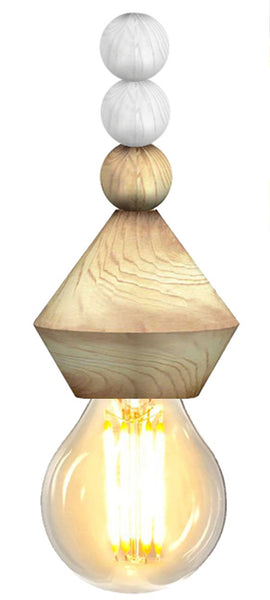 Lustre TOSEL BOULIER,bois , H70xD32xP32  cm.