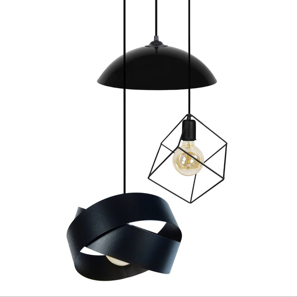 <tc>Candeeiro de Teto DEMILUNE,SQUARE,GORGES 1 40cm-3 luzes</tc>
