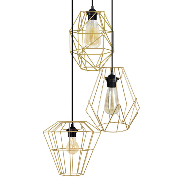 <tc>Candeeiro de Teto OLYMPIA, TRIBERG, OCTOGONAL 42cm - 3 Luzes </tc>