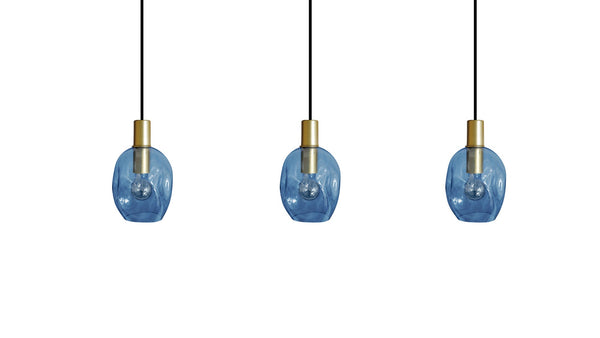 Lustre TOSEL VINGOLF,métal, verre , H100xD20xP60  cm.