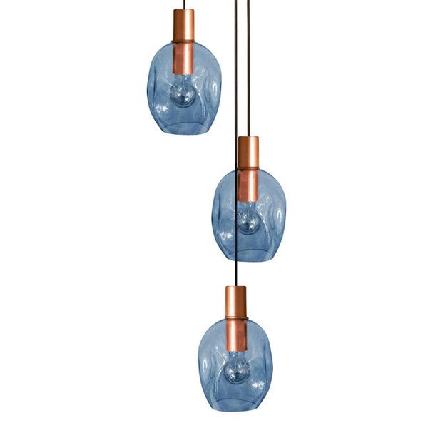 Lustre TOSEL VINGOLF,métal, verre , H100xD60xP60  cm.