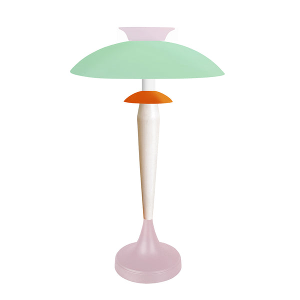 Lampe de salon TOSEL GRETA,métal, bois H57xD40xP40  cm.