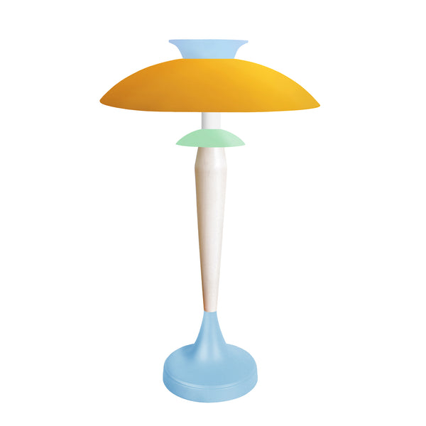 Lampe de salon TOSEL GRETA,métal, bois H57xD40xP40  cm.