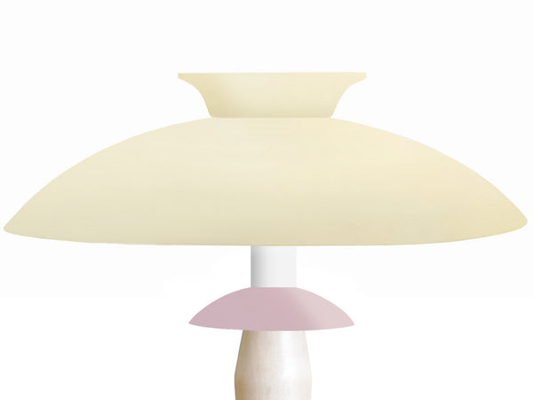 Lampe de salon TOSEL GRETA,métal, bois H57xD40xP40  cm.
