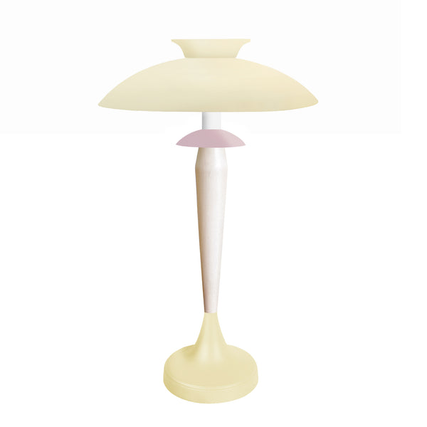 Lampe de salon TOSEL GRETA,métal, bois H57xD40xP40  cm.