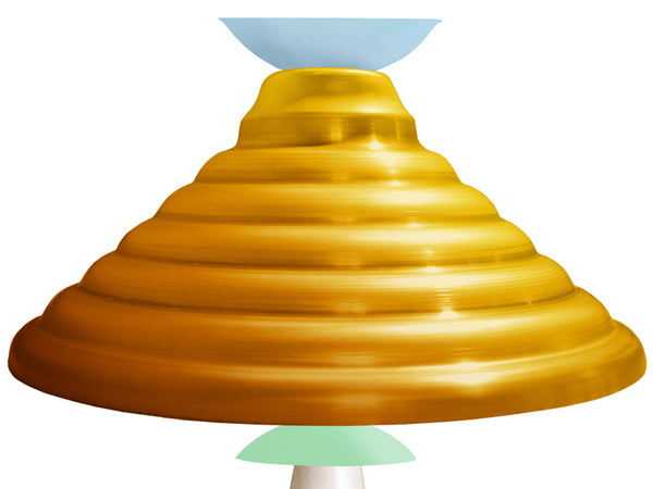Lampe de salon TOSEL ÁGDA,métal,bois, H61xD35xP35  cm.
