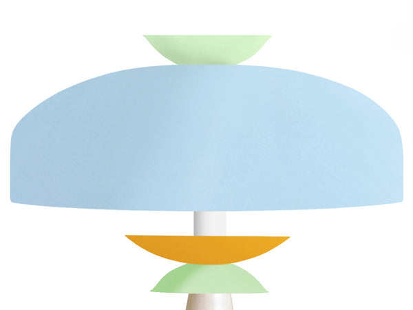 Lampe a poser TOSEL CILLA,métal, H52xD30,5xP30,5  cm.