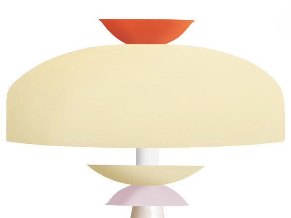 Lampe a poser TOSEL CILLA,métal, H52xD30,5xP30,5  cm.