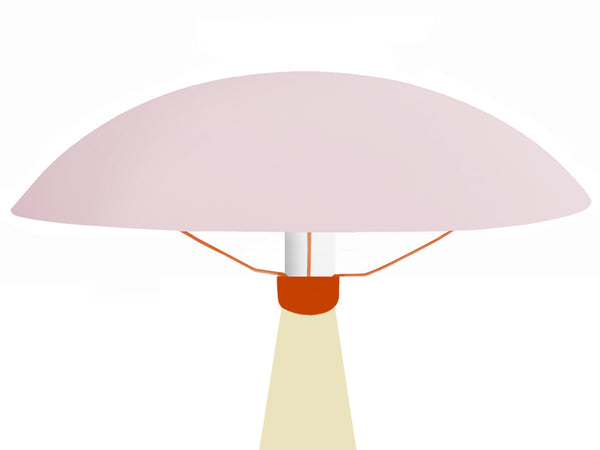 Lampe de chevet TOSEL ALVA,métal,bois, H37xD23,5xP23,5  cm.