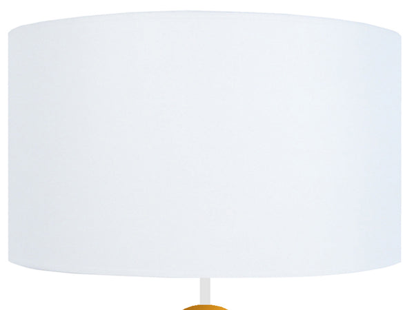 Lampe de chevet TOSEL MILLA,métal, tissu , H36,5xD25xP25  cm.