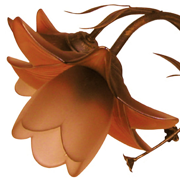 Lustre TOSEL TULIPANO,métal, verre , H80xD60xP60  cm.