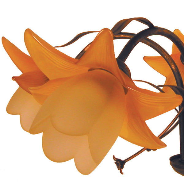 Lustre TOSEL TULIPANO,métal, verre , H80xD60xP60  cm.