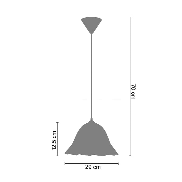 Suspension TOSEL SPIRAL,verre , H100xD29xP29  cm.
