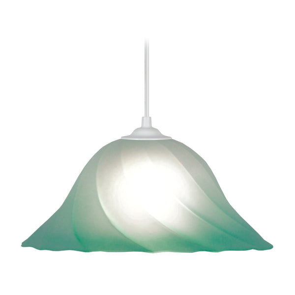 Suspension TOSEL SPIRAL,verre , H100xD29xP29  cm.