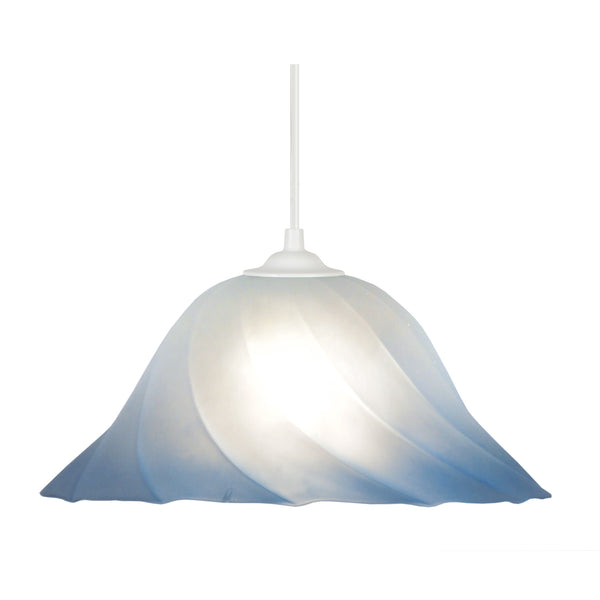Suspension TOSEL SPIRAL,verre , H100xD29xP29  cm.