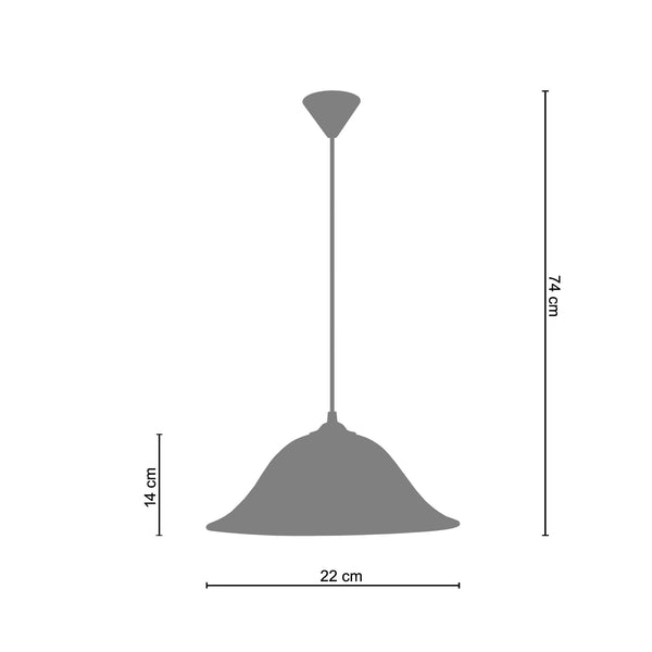 <tc>Suspensão IRUN  22cm - 1 Luz </tc>