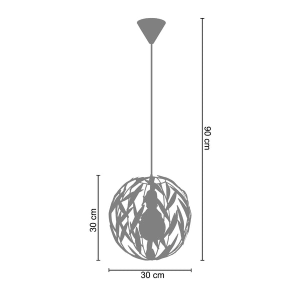 <tc>Suspensão GLOBE OLIVE  30cm - 1 Luz  </tc>