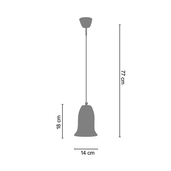 <tc>Suspensão GOLDEN  23cm - 1 Luz  </tc>