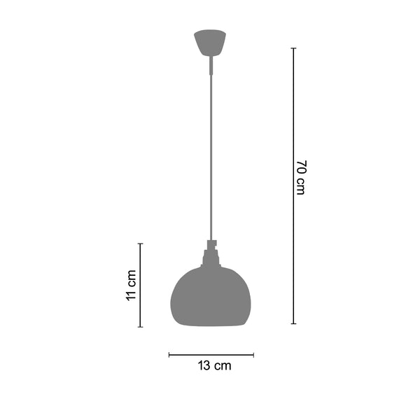 <transcy>Suspensão GOLDEN  13cm - 1 Luz </transcy>