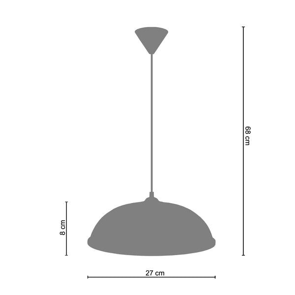 <tc>Suspensão KÂNPUR  27cm - 1 Luz  </tc>