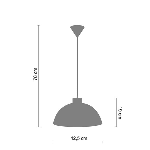 <tc>Suspensão GAMELLE C  42,5cm - 1 Luz  </tc>
