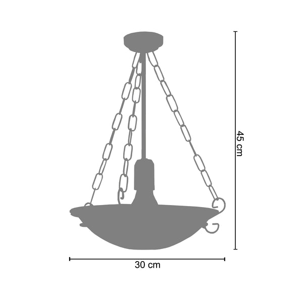 <transcy>Suspensão AMRON  30cm - 1 Luzes </transcy>